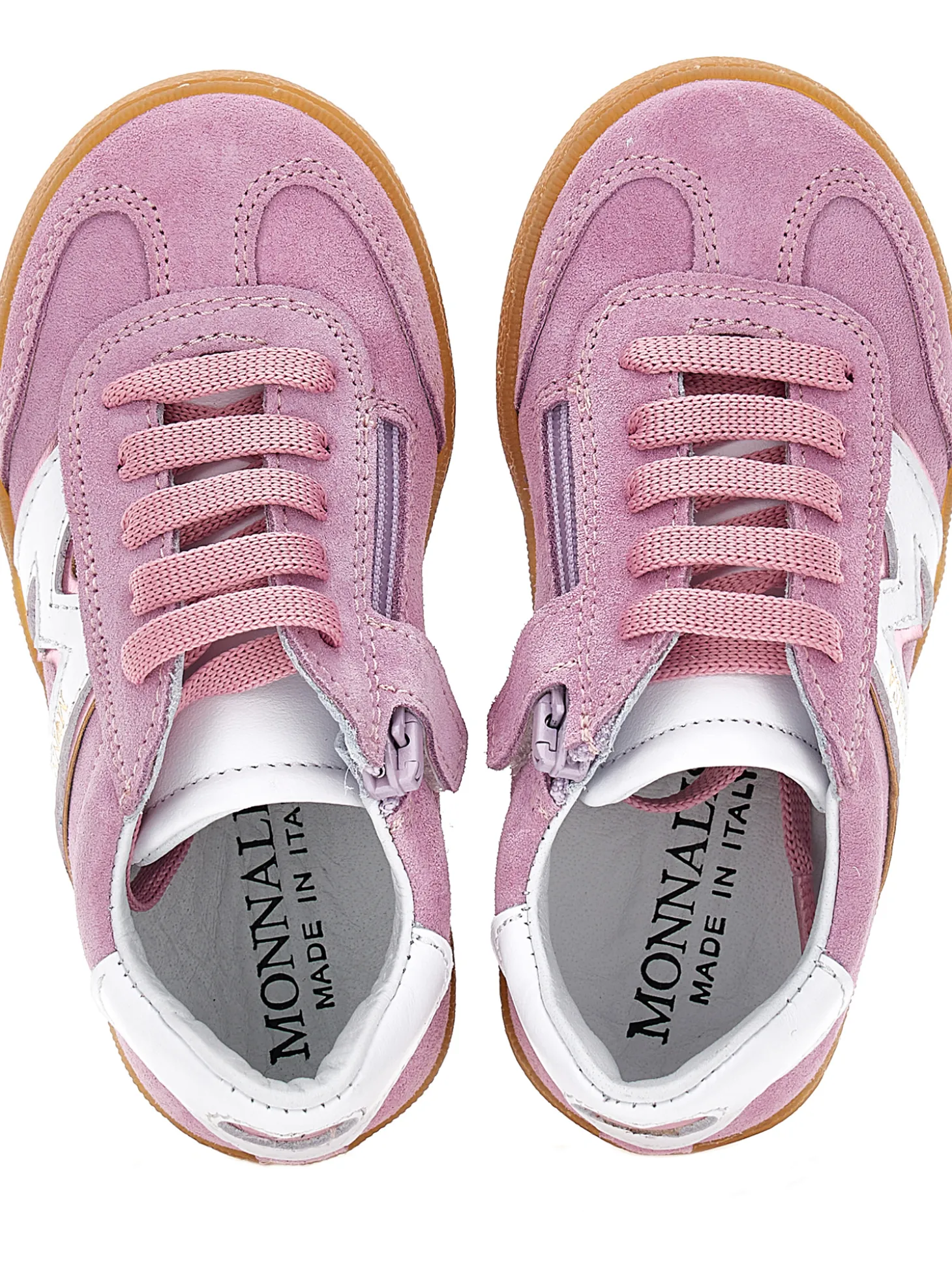 Sneakers crosta e nappa