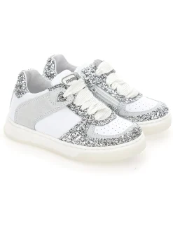 Sneakers in crosta e glitter