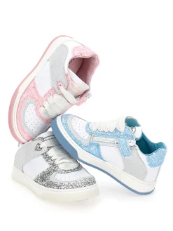 Sneakers in crosta e glitter