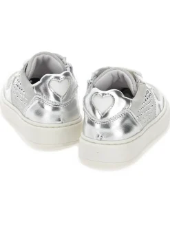 Sneakers lamina e strass