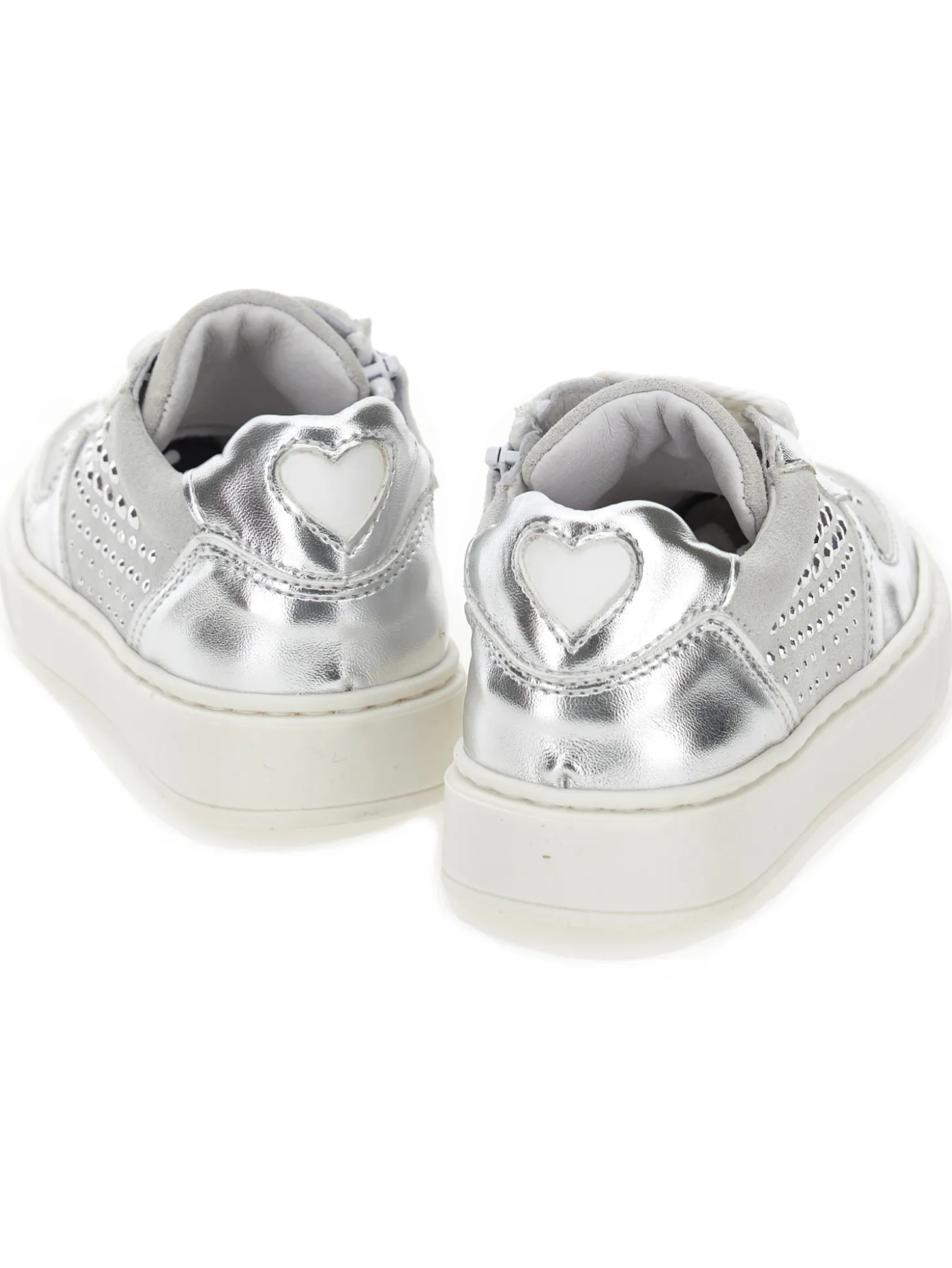 Sneakers lamina e strass