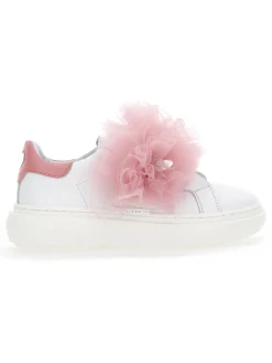 Sneakers nappa e tulle