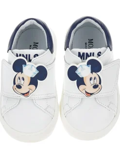 Sneakers pelle con Mickey
