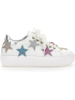Sneakers pelle con stelle