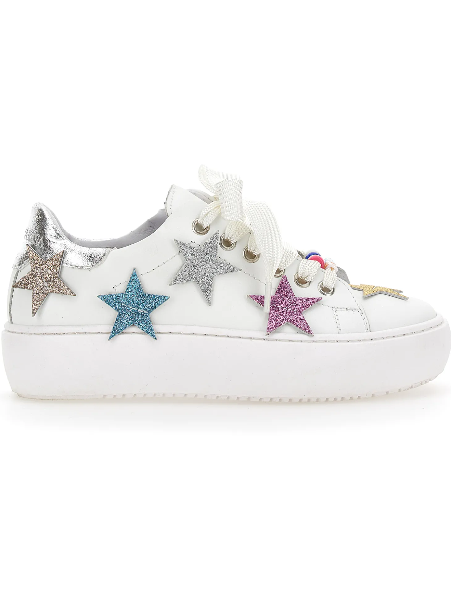 Sneakers pelle con stelle