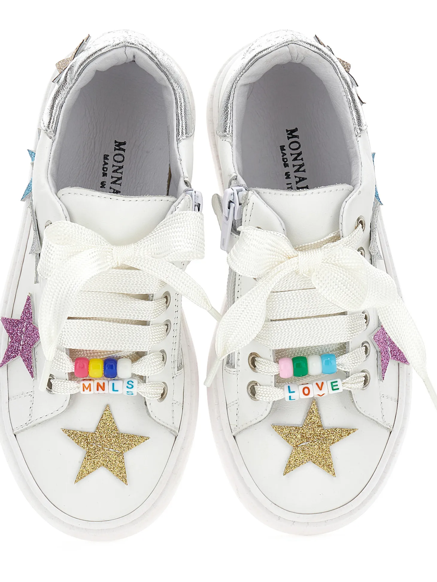 Sneakers pelle con stelle
