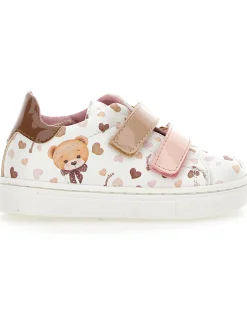 Sneakers tessuto tecnico con orsetti