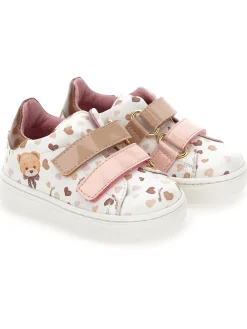 Sneakers tessuto tecnico con orsetti