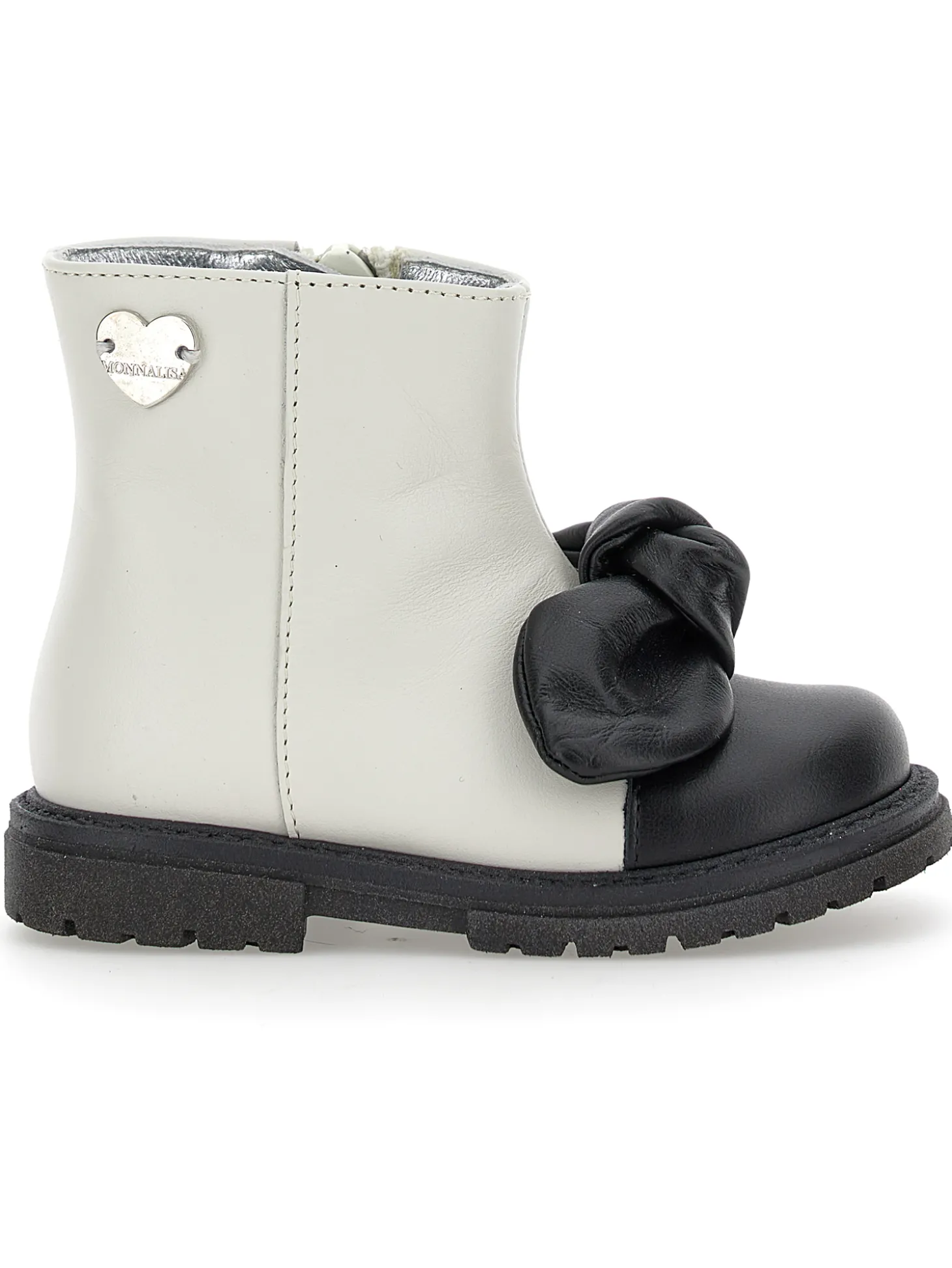 Stivaletto pelle bicolor
