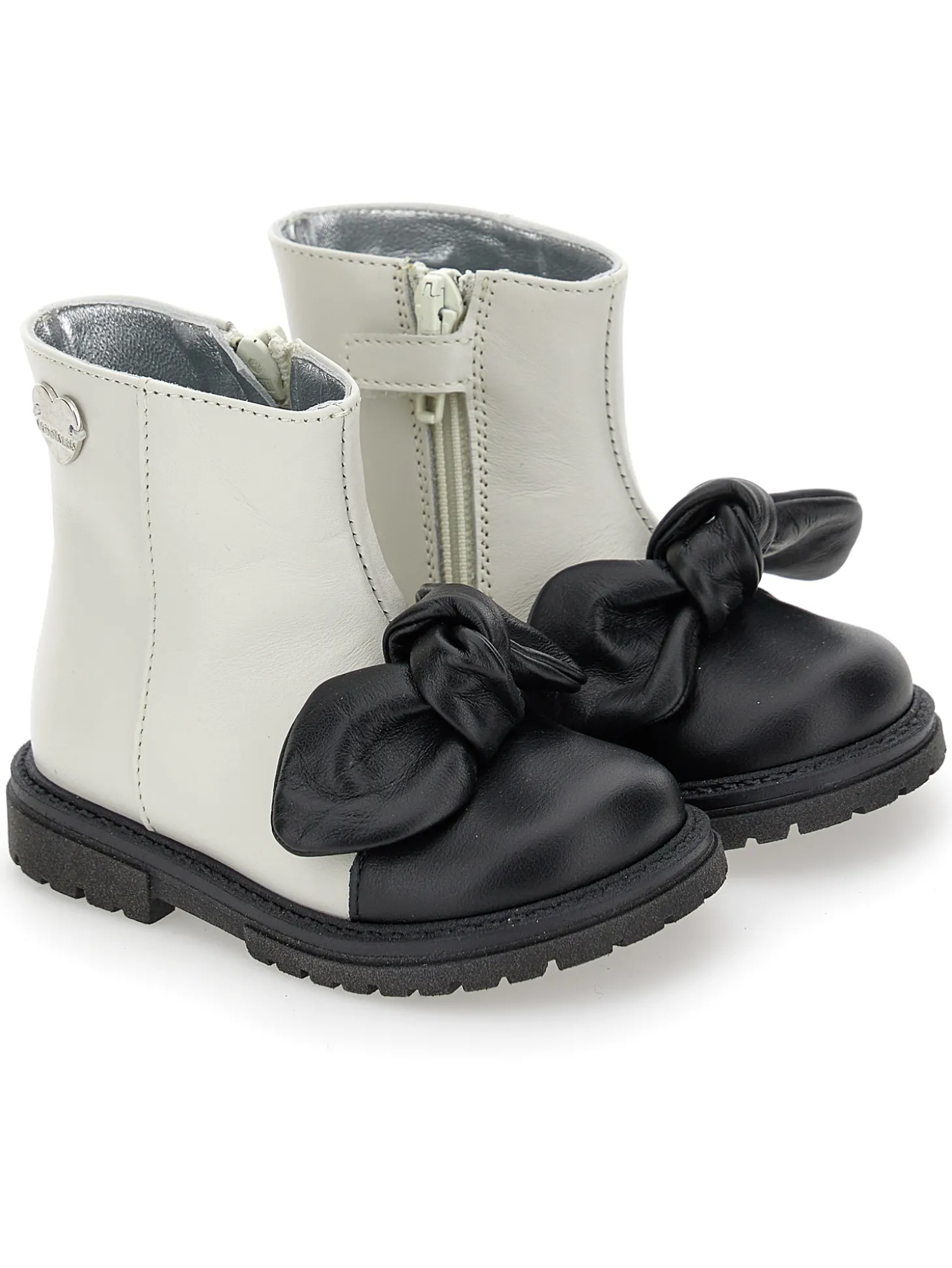 Stivaletto pelle bicolor