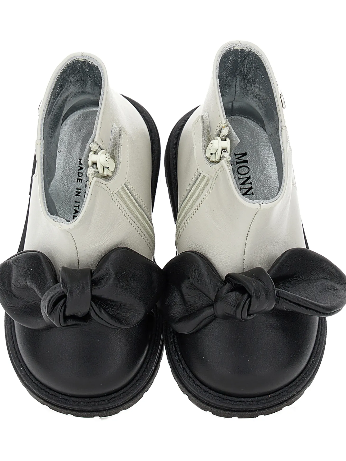 Stivaletto pelle bicolor