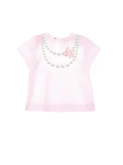 T shirt jersey stampa collana