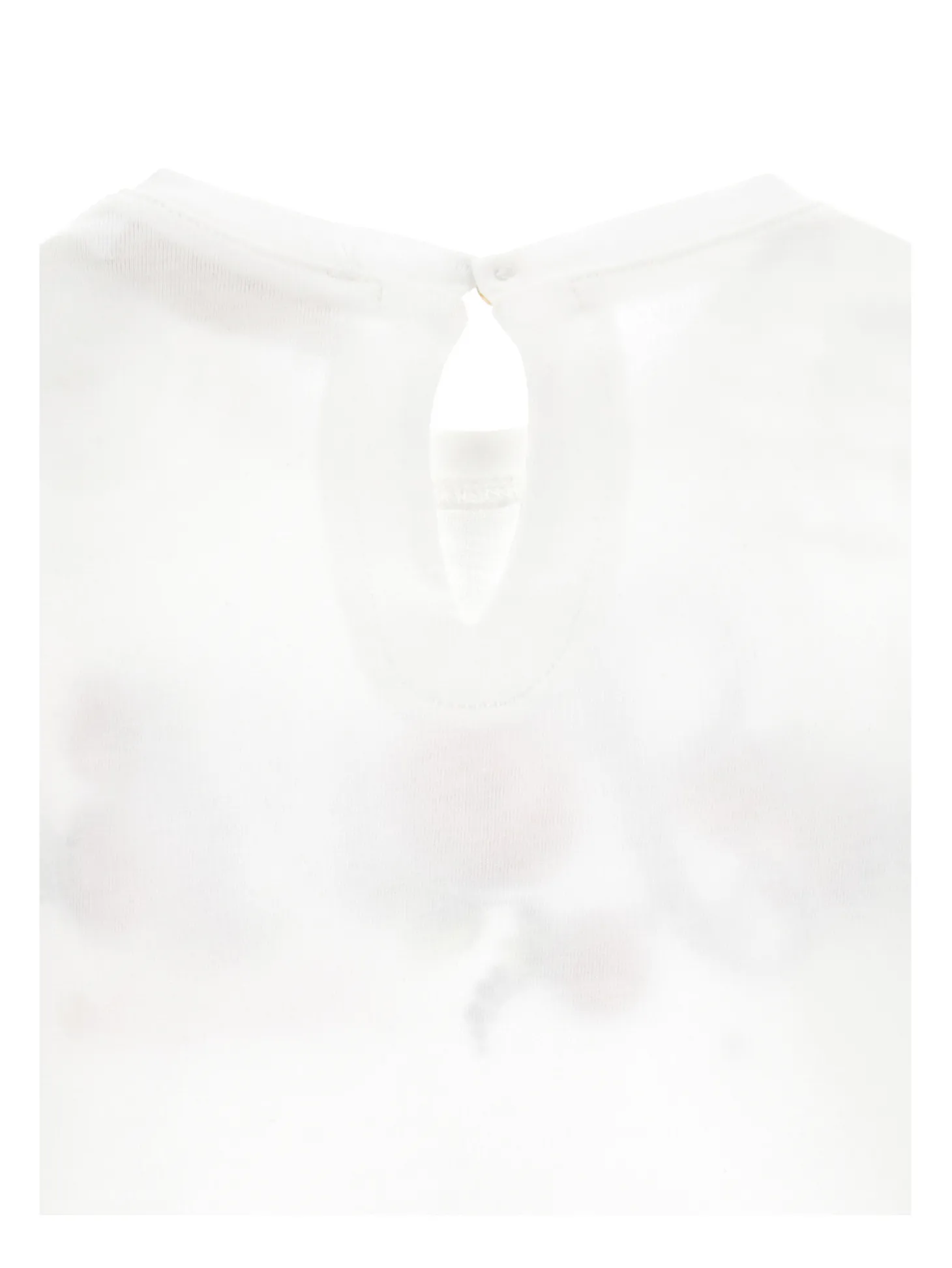 T shirt jersey stampa rosa strass
