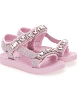 Tecno sandali con strass