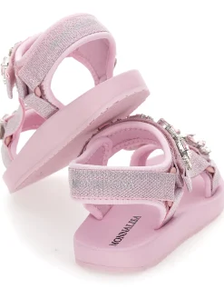 Tecno sandali con strass