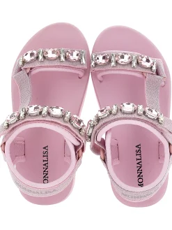 Tecno sandali con strass