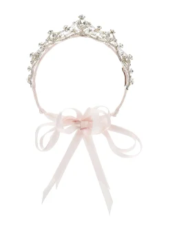 Tiara in strass e castoni