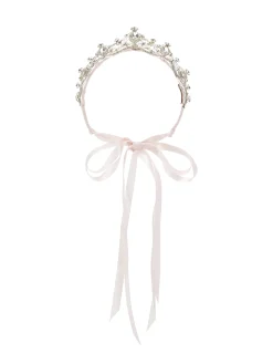 Tiara in strass e castoni