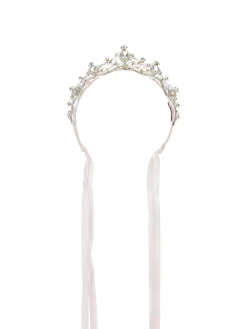 Tiara in strass e castoni
