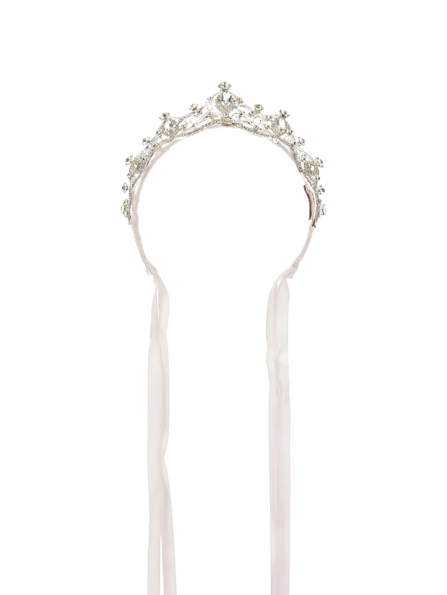 Tiara in strass e castoni