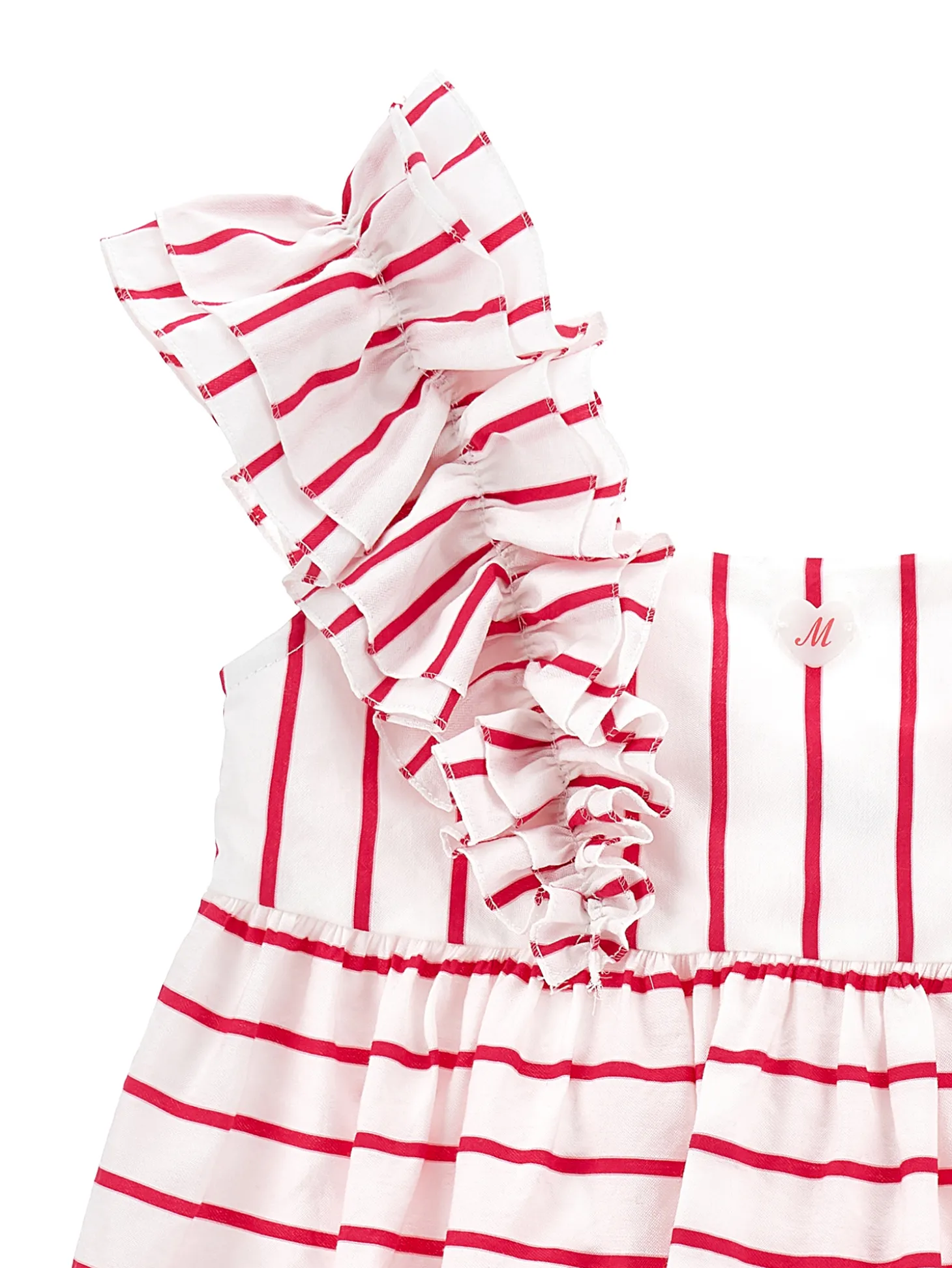 Top cotone con rouches