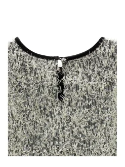 Top frange lurex