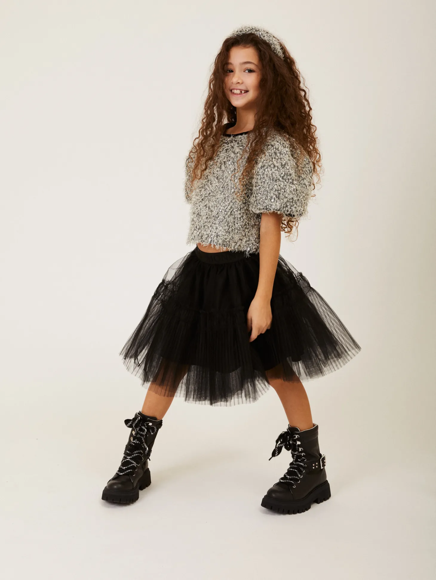 Top frange lurex