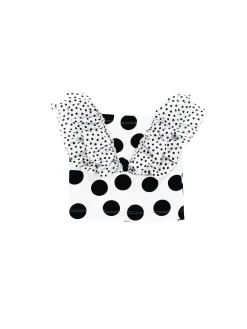 Top jersey a pois