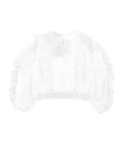 Top popeline con maxirosa