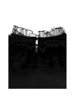 T-shirt colletto tulle