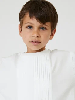 T-shirt con plastron