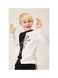 T-shirt cotone bicolor Pink Panther