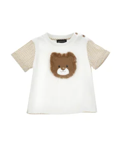 T-shirt cotone con leone