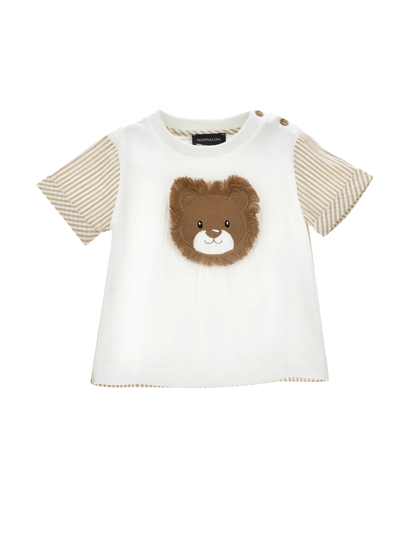 T-shirt cotone con leone