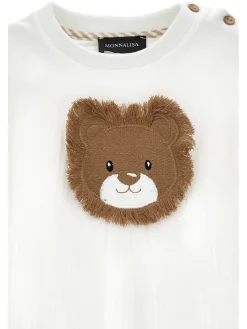 T-shirt cotone con leone