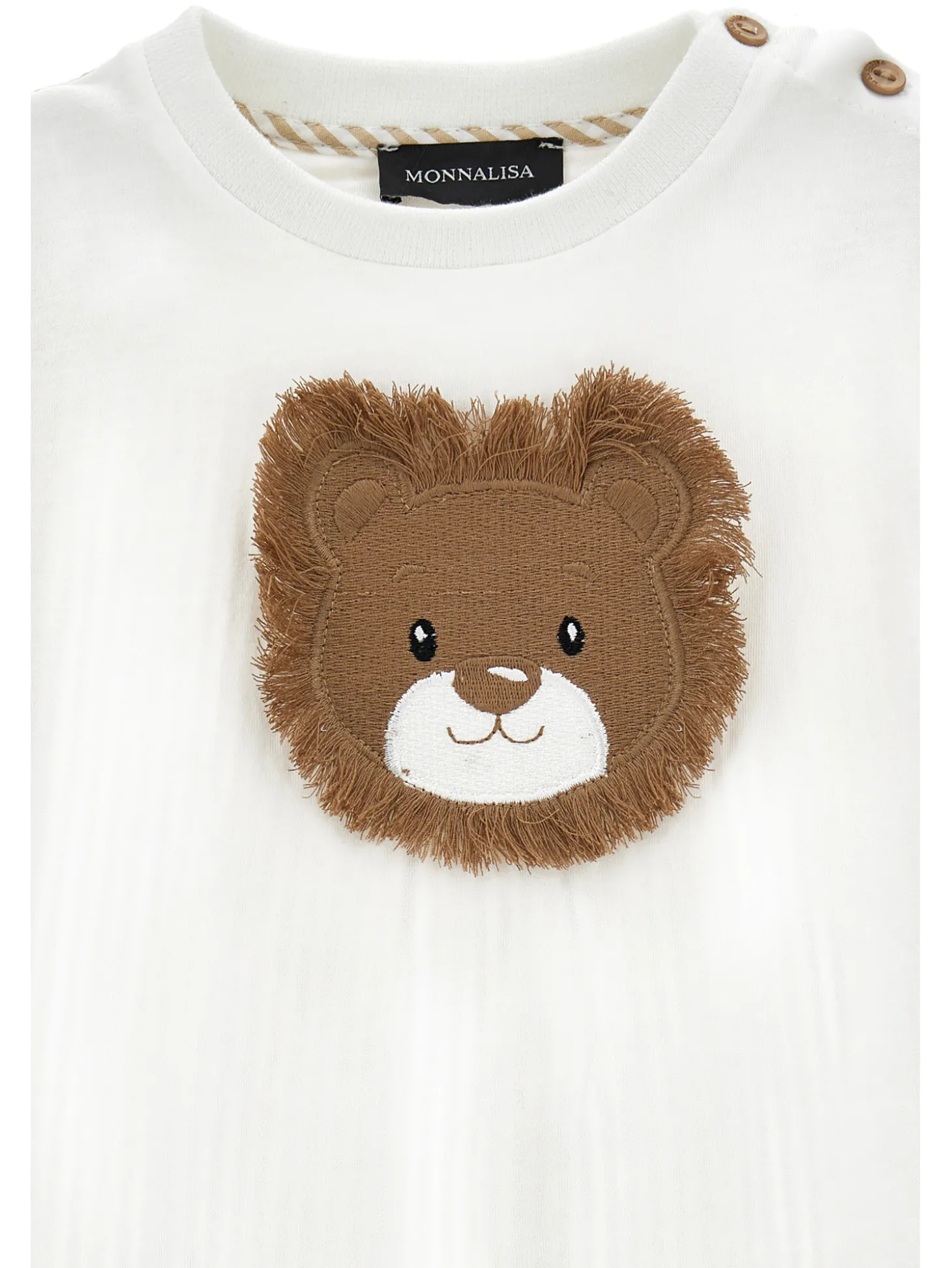 T-shirt cotone con leone