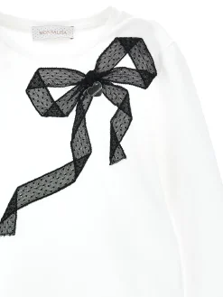 T-shirt cotone con nastro applicato