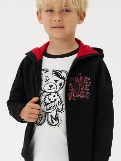 T-shirt cotone organico con orsetto