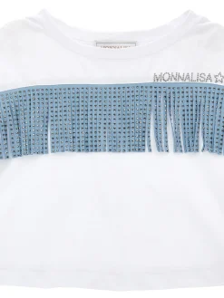 T-shirt cotone organico con frange