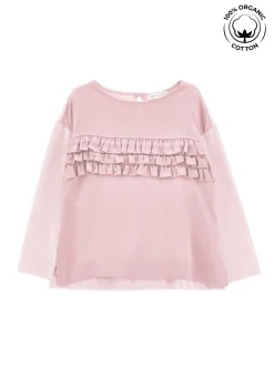 T-shirt cotone organico con galette