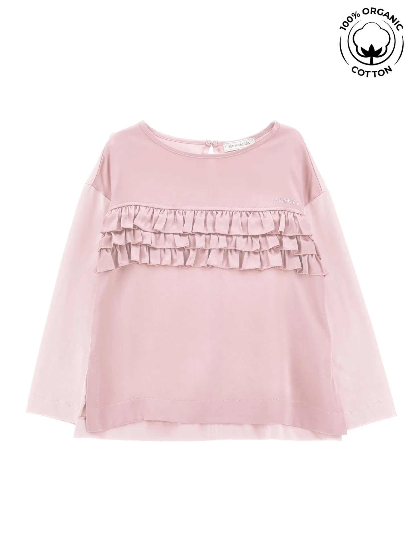T-shirt cotone organico con galette