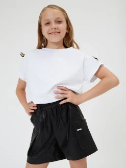 T-shirt cotone organico cropped