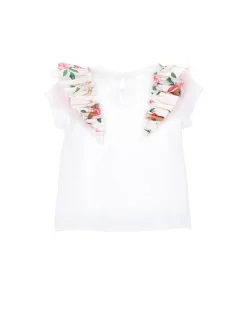T-shirt cotone organico rouches