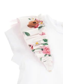 T-shirt cotone organico rouches