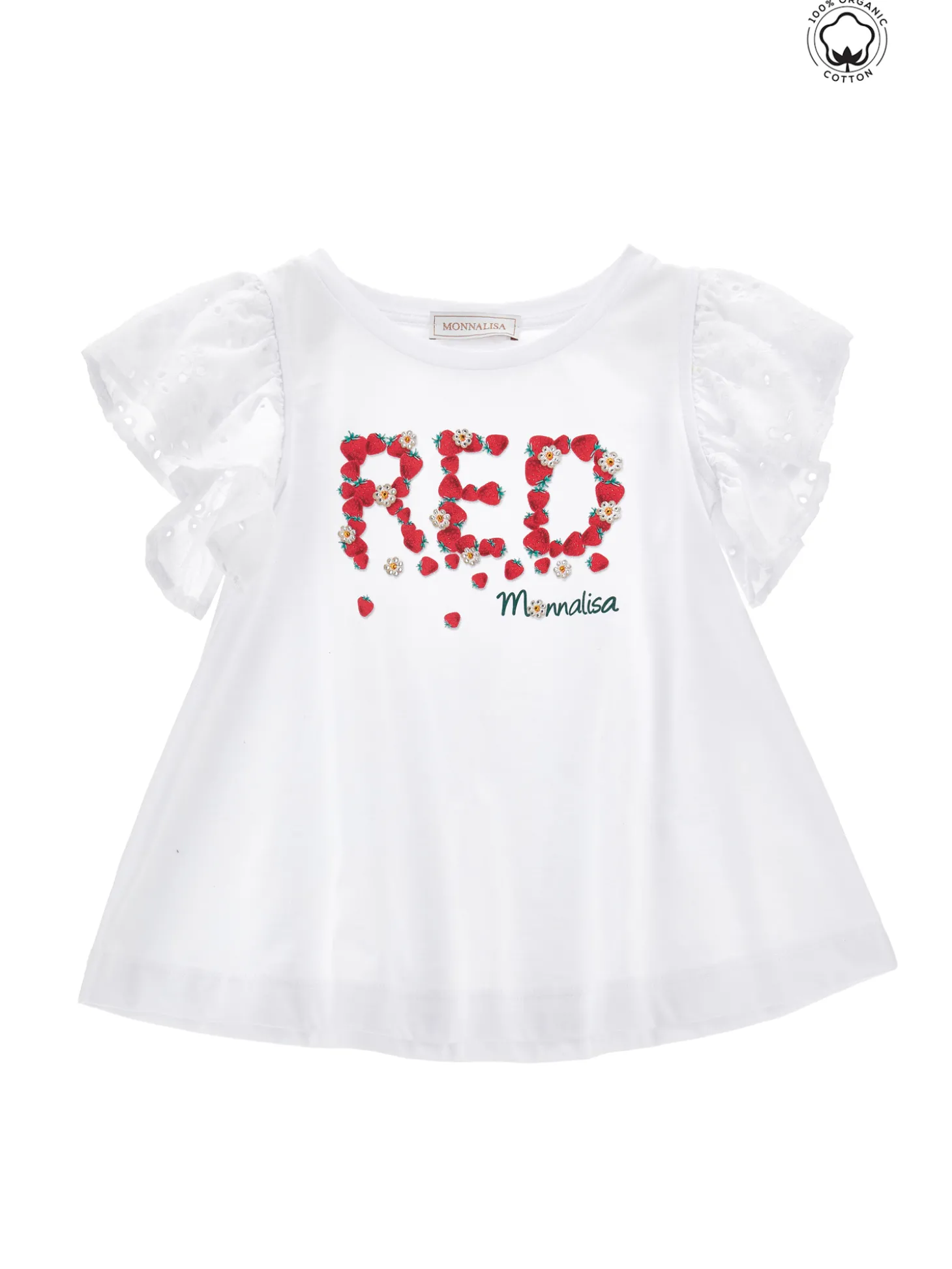 T-shirt cotone organico sangallo