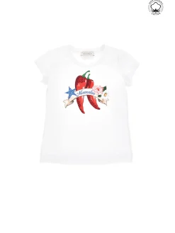 T-shirt cotone organico stampa peperoncino