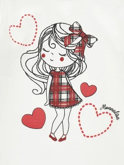 T-shirt cotone organico stampa girls
