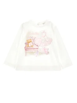 T-shirt cotone stampa balletto