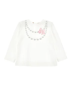 T-shirt cotone stampa collana