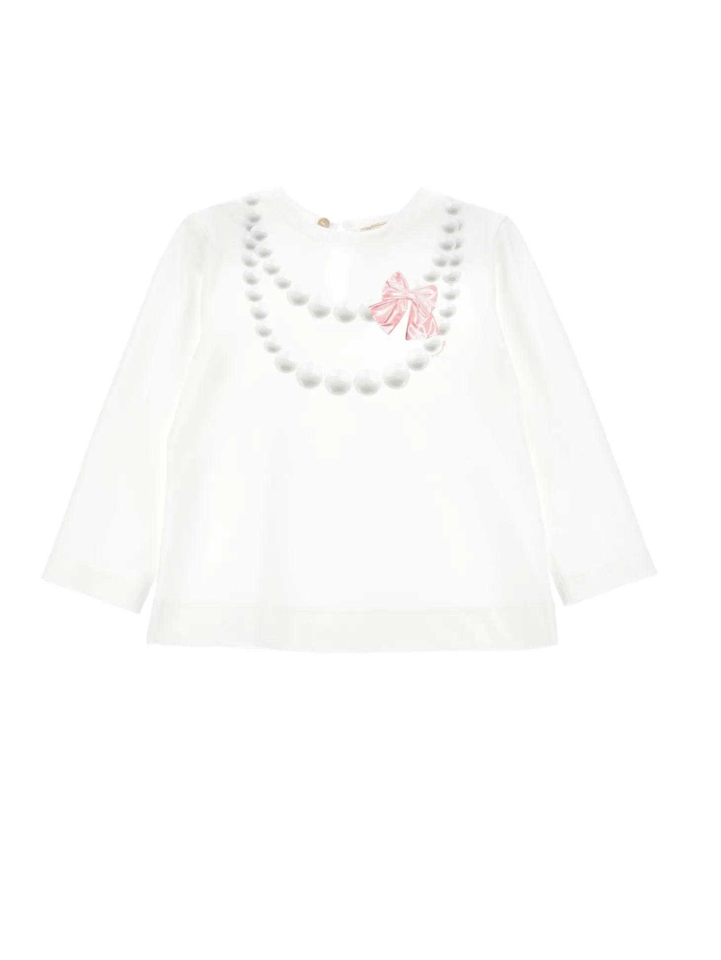 T-shirt cotone stampa collana